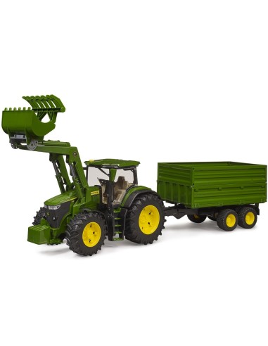 John Deere Trattore con Benna e Rimorchio Bruder 1:16 | shop in casa