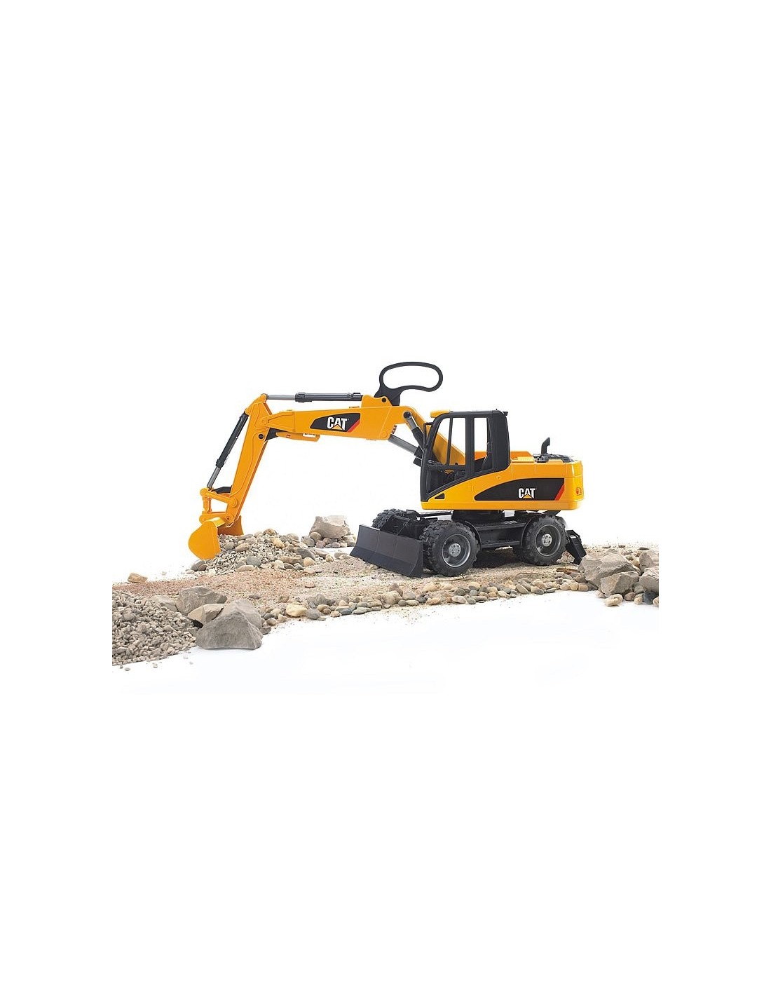 GIOCHI BOY: vendita online RUSPA CAT, ESCAVATORE SU RUOTE, GIOCATTOLO BAMBINI, 28X18X15 CM in offerta