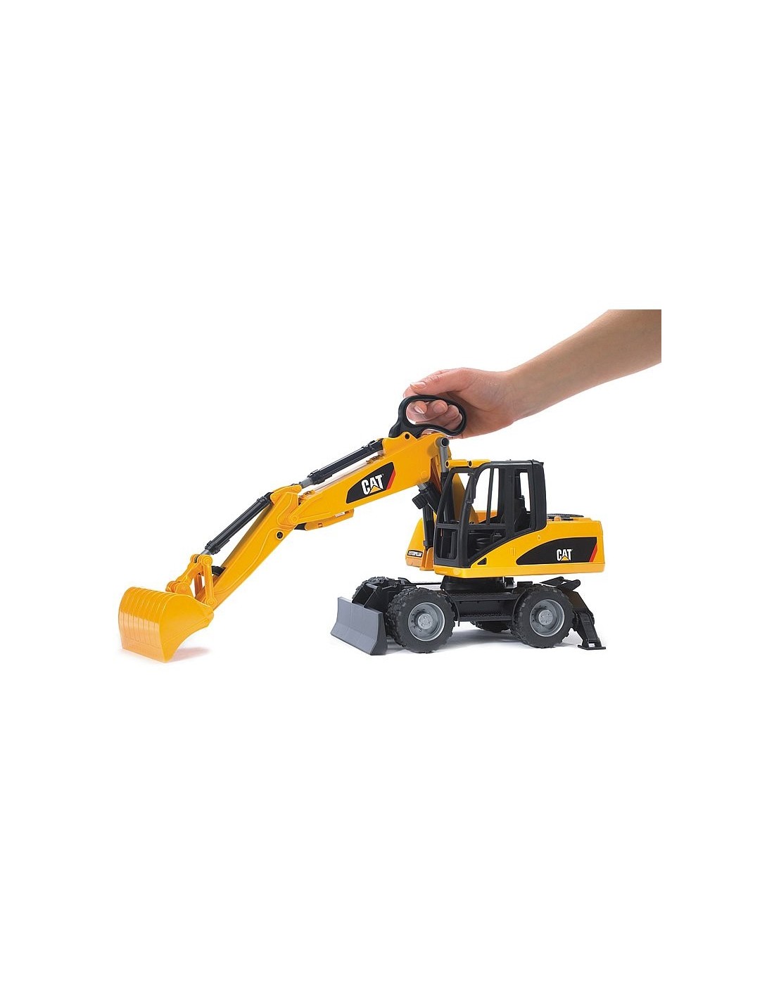 GIOCHI BOY: vendita online RUSPA CAT, ESCAVATORE SU RUOTE, GIOCATTOLO BAMBINI, 28X18X15 CM in offerta