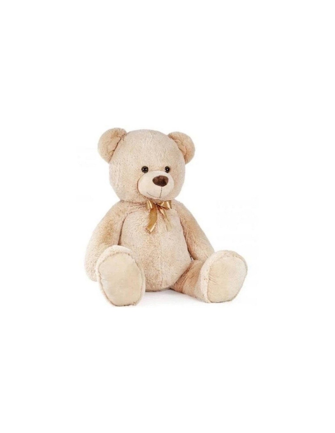 PELUCHE: vendita online PELUCHE ORSO GIGANTE BEIGE 130CM CON FIOCCO in offerta