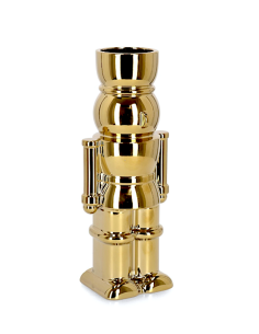 VASO WALKER SOLDATINO ORO H28CM CERAMICA