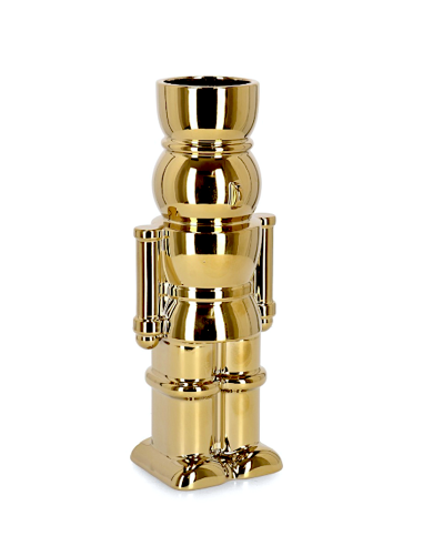 VASO WALKER SOLDATINO ORO H28CM CERAMICA