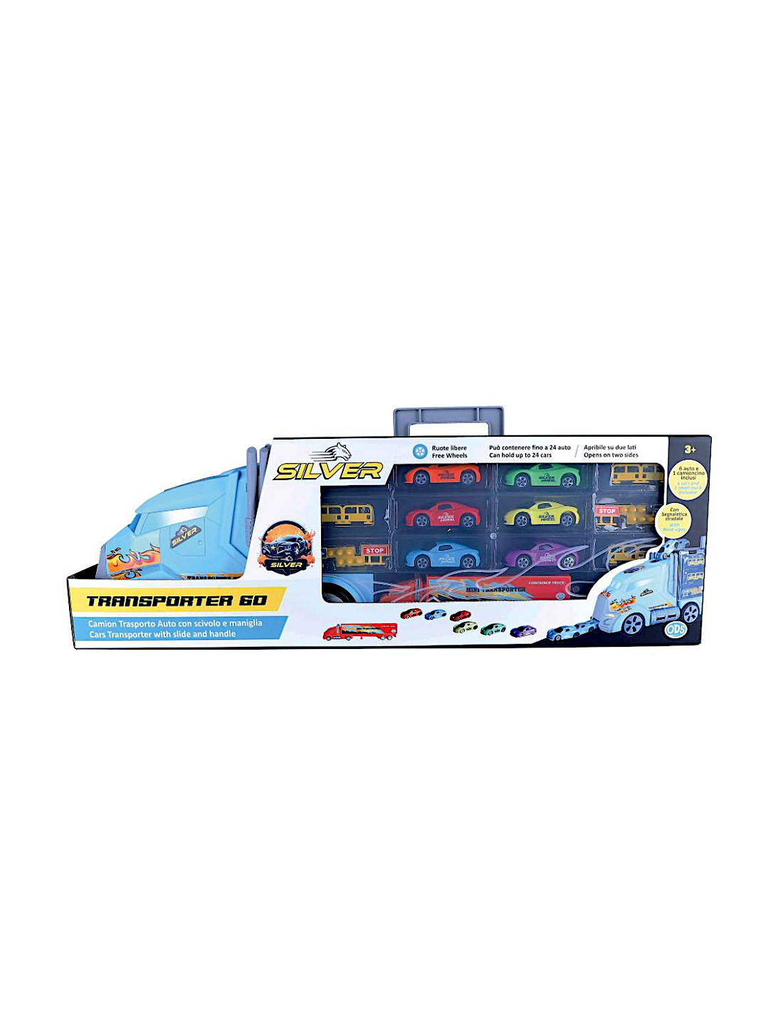 SILVER WHEEL 41444 CAMION TRASPORTO 60CM CON 6 AUTO