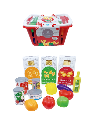 PRESCOLARI: vendita online MAISONELLE PASTA LOVER CESTINO SPESA in offerta