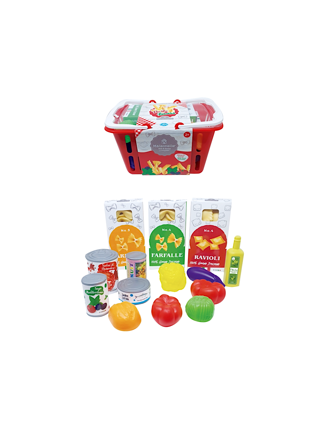 PRESCOLARI: vendita online MAISONELLE PASTA LOVER CESTINO SPESA in offerta
