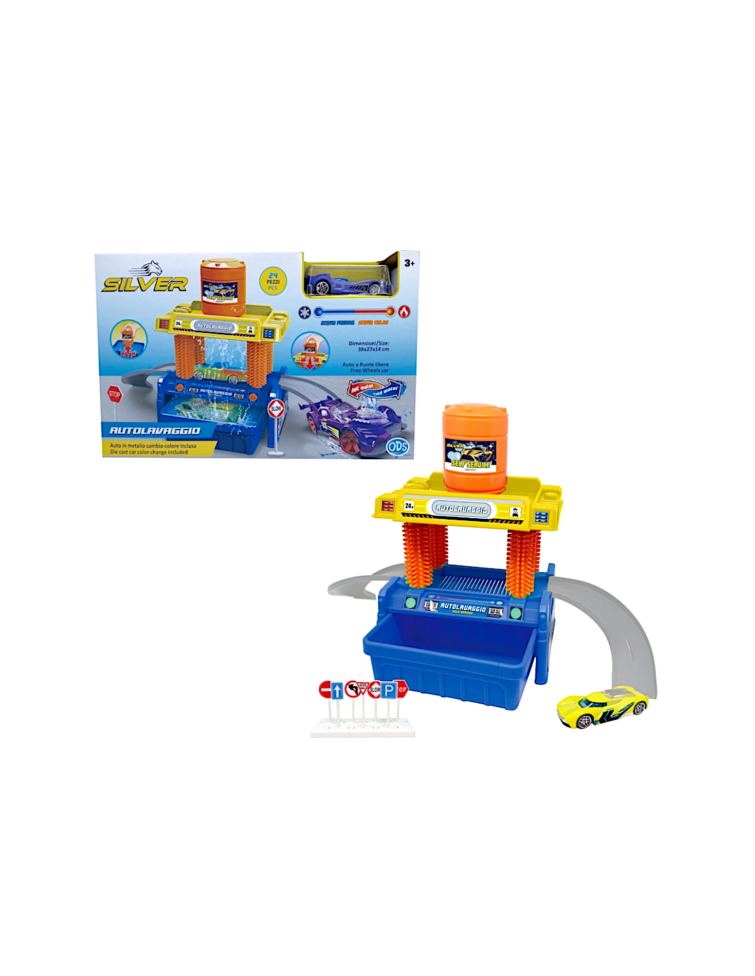 GIOCHI BOY: vendita online SILVER WHEEL AUTOLAVAGGIO CON AUTO CAMBIA COLORE, GIOCATTOLO BAMBINI 3+ ANNI in offerta