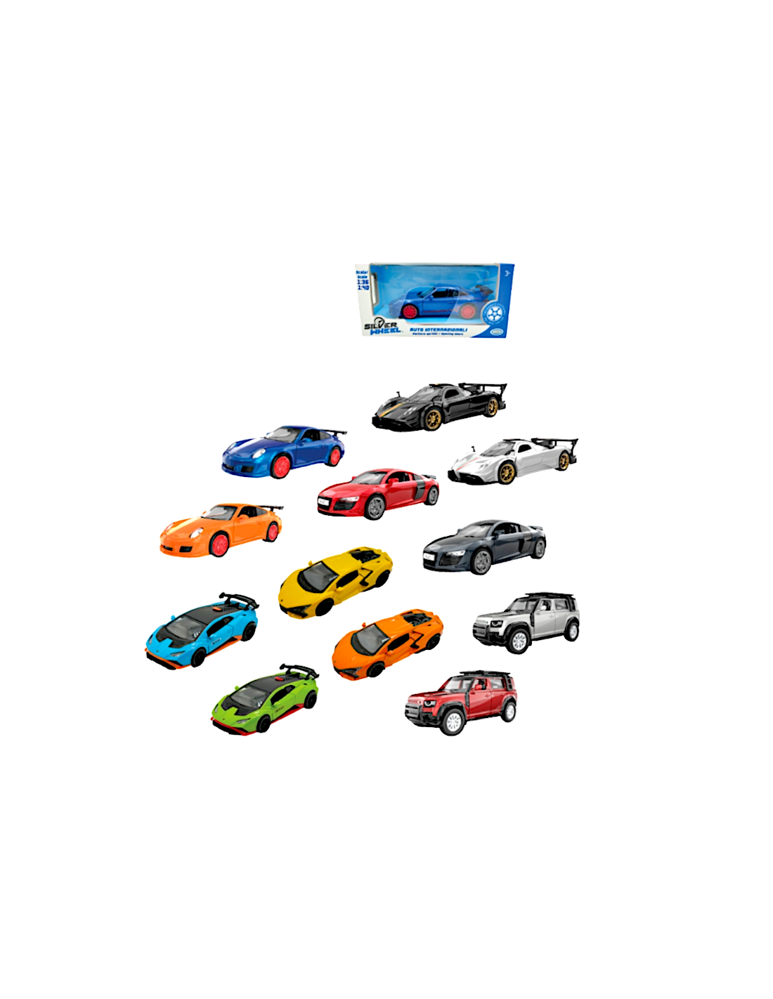 SILVER WHEEL 41161 AUTO INTERNAZIONALI 1:36/1:40 ASSORTITO
