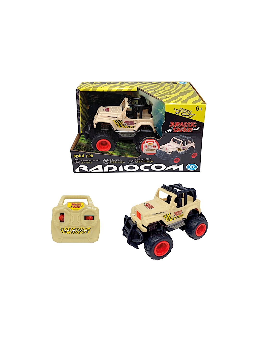 RADIOCOM 40745 JEEP SAFARI 1:28 R/C