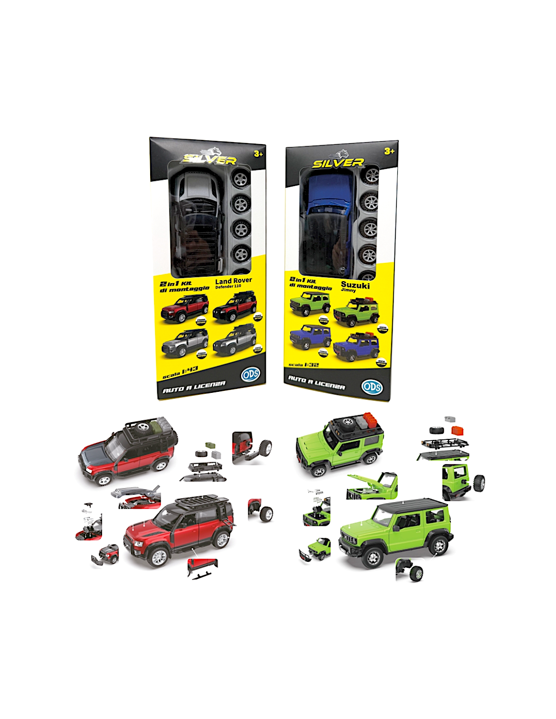 SILVER WHEEL 41162 AUTO A LICENZA 1:32 2IN1