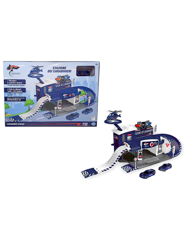 GIOCHI BOY: vendita online STAZIONE DEI CARABINIERI GIOCATTOLO, SILVER WHEEL, PLAYSET, 2 AUTO, 1 ELICOTTERO, GIOCO FORZE DELL...