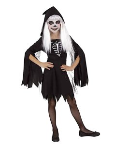 COSTUME S8665-L SCHELETRO BAMBINA 8/10 ANNI