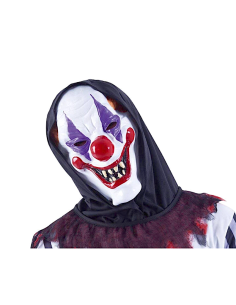 MASCHERA S5136 CLOWN PAZZO CON CAPPUCCIO