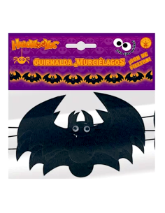 GHIRLANDA FELTRO S4339 PIPISTRELLO NERO 2MT