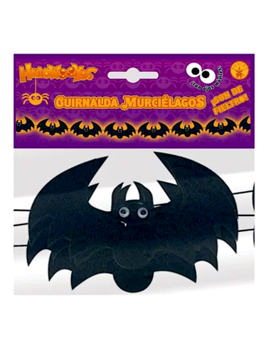 GHIRLANDA FELTRO S4339 PIPISTRELLO NERO 2MT