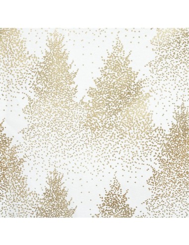 TESSILE: vendita online Tovaglia di Natale Bianco con Abeti Oro 140x240 – La Magia di Natale a casa tua in offerta