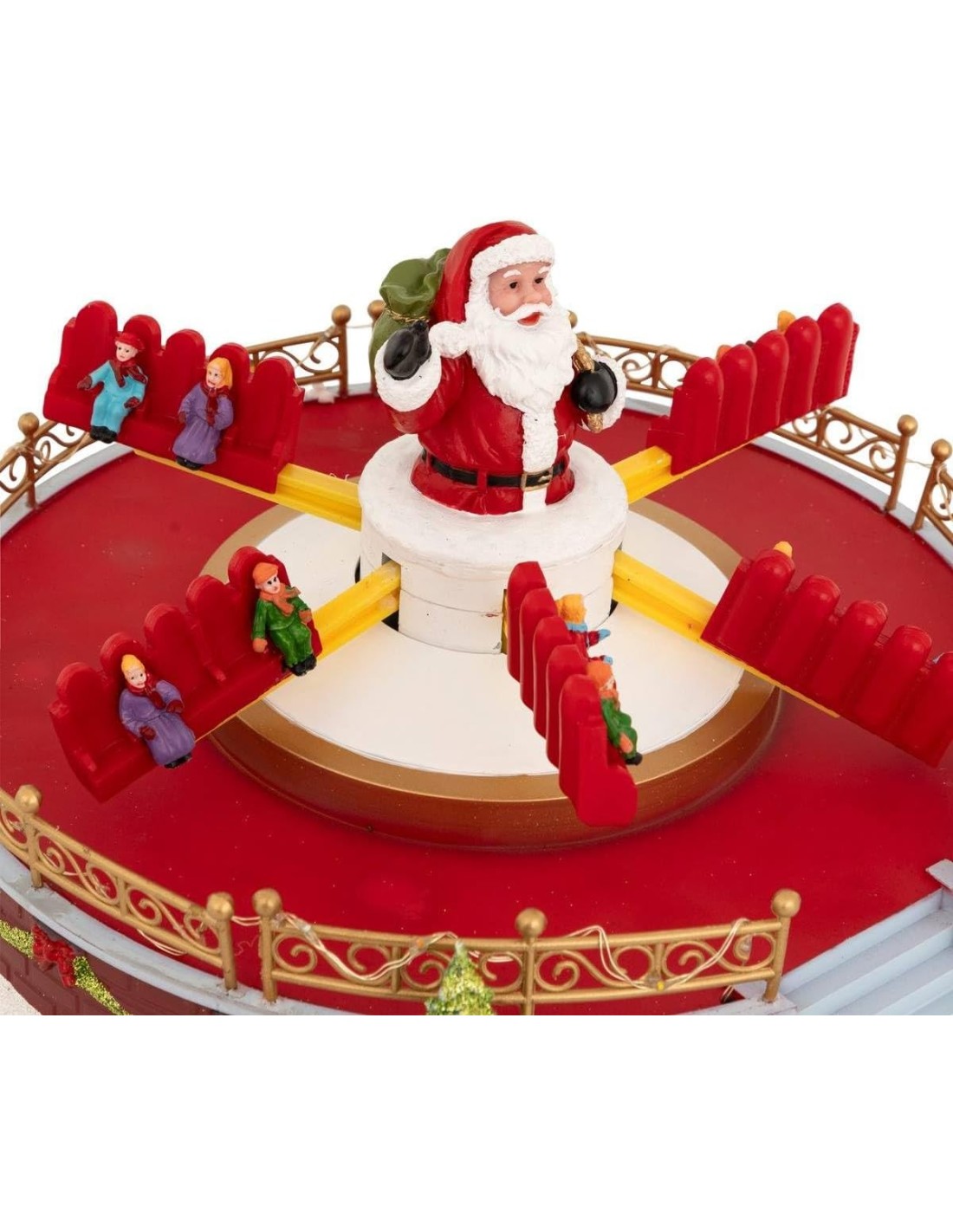 GIOSTRINE E VILLAGGI: vendita online Villaggio di Natale Manège con Movimento, Musica e 25 LED – La Magia di Natale a casa tu...