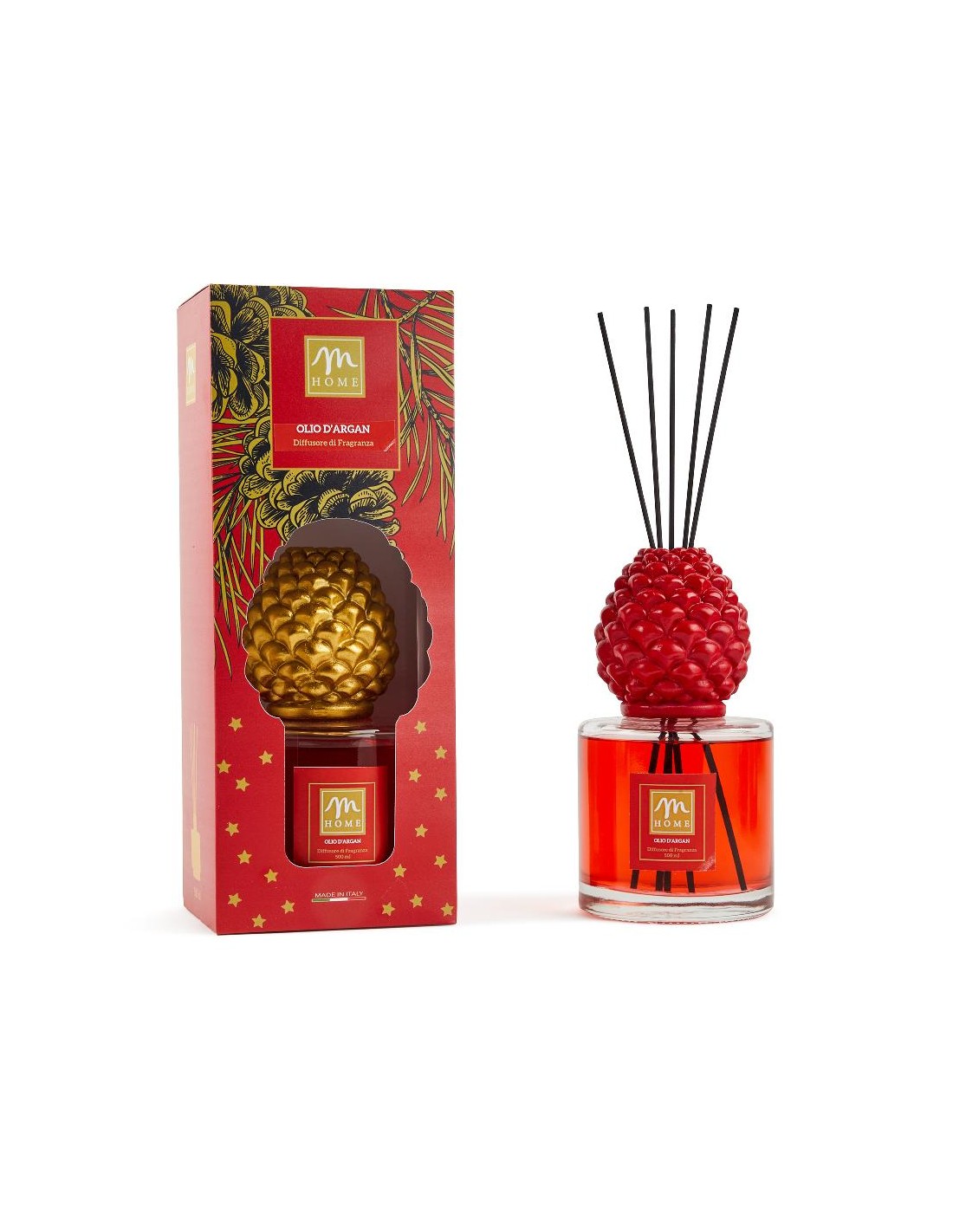 DIFFUSORE LOLA 500ML OLIO D'ARGAN CON BACCHETTE ASSORTITO