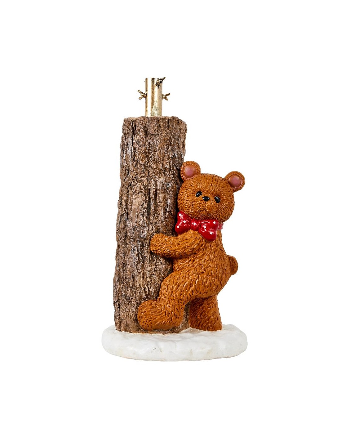 BASE ALBERO ORSO CON TRONCO POLIRESINA 34X31X61CM