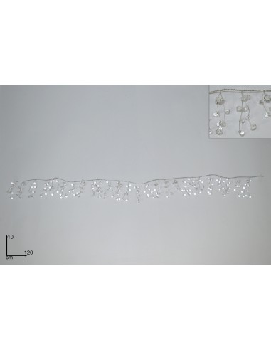 GHIRLANDA CON DIAMANTI 120CM