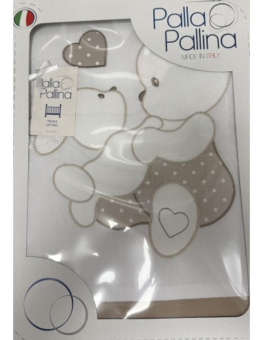 Coperta jersey letto Toby bianco e tortora 100% cotone naturale | Shopincasa.it