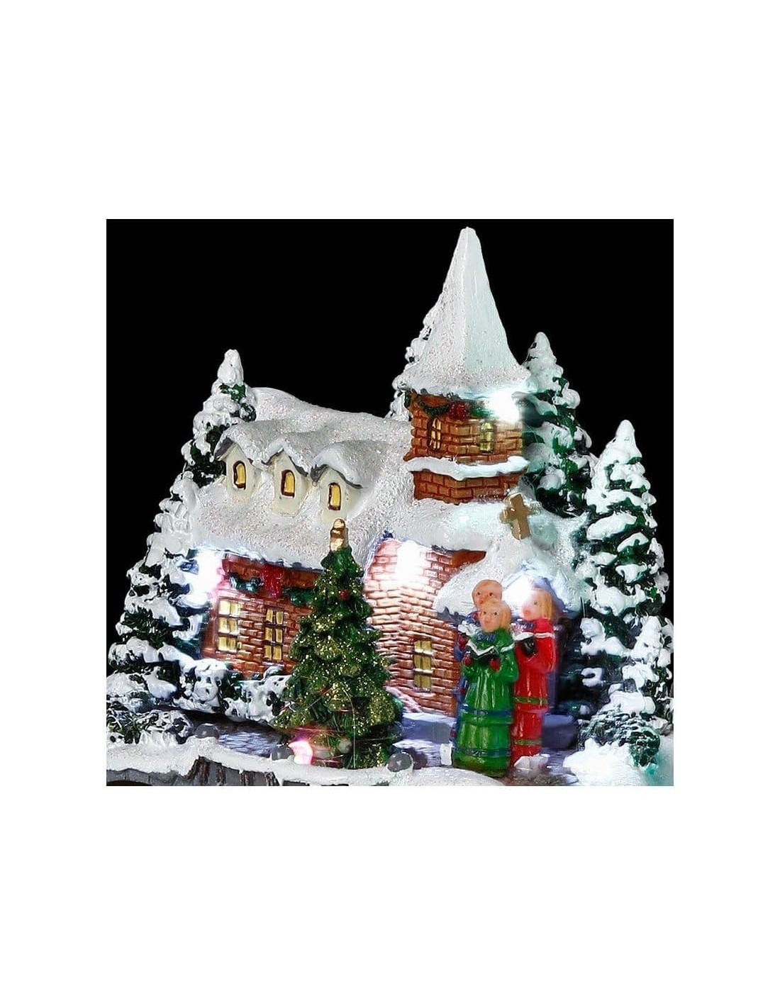 GIOSTRINE E VILLAGGI: vendita online Villaggio di Natale Luminoso di Santa Luisa, decorazione natalizia con LED e movimento, ...