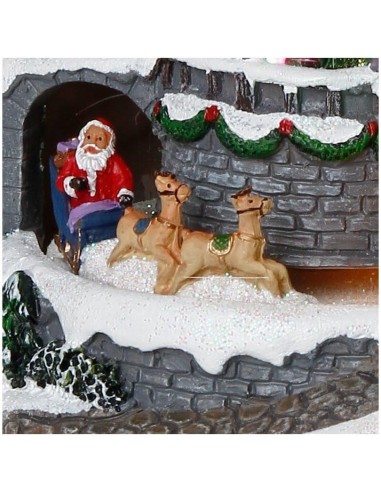 GIOSTRINE E VILLAGGI: vendita online Villaggio di Natale Luminoso di Santa Luisa, decorazione natalizia con LED e movimento, ...