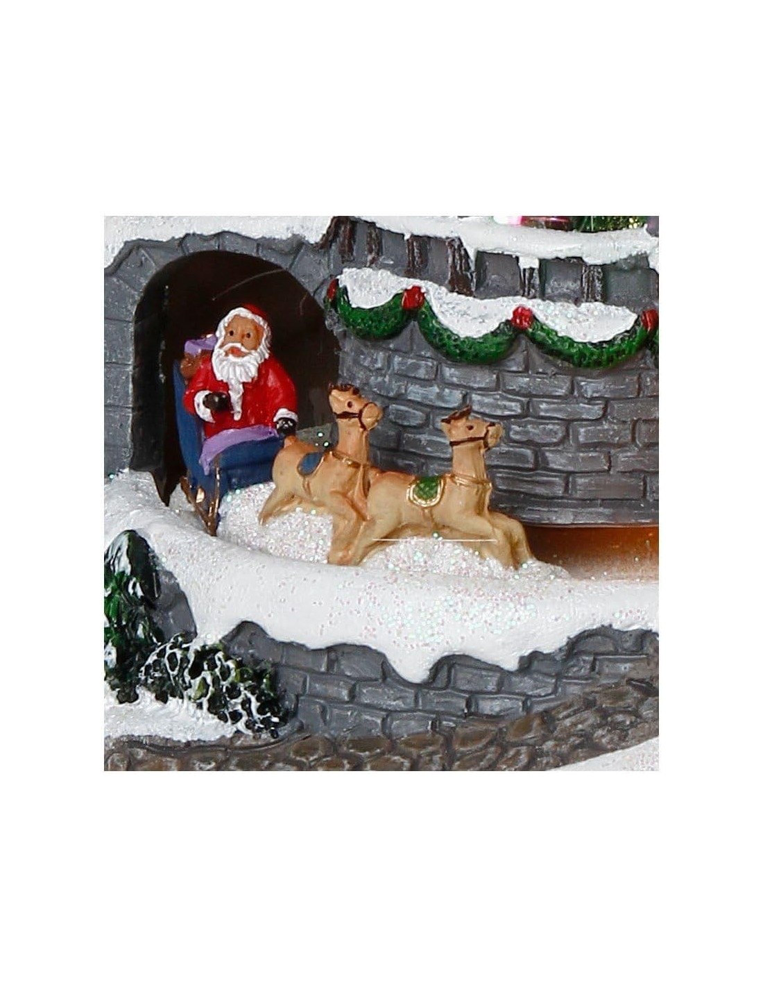 GIOSTRINE E VILLAGGI: vendita online Villaggio di Natale Luminoso di Santa Luisa, decorazione natalizia con LED e movimento, ...