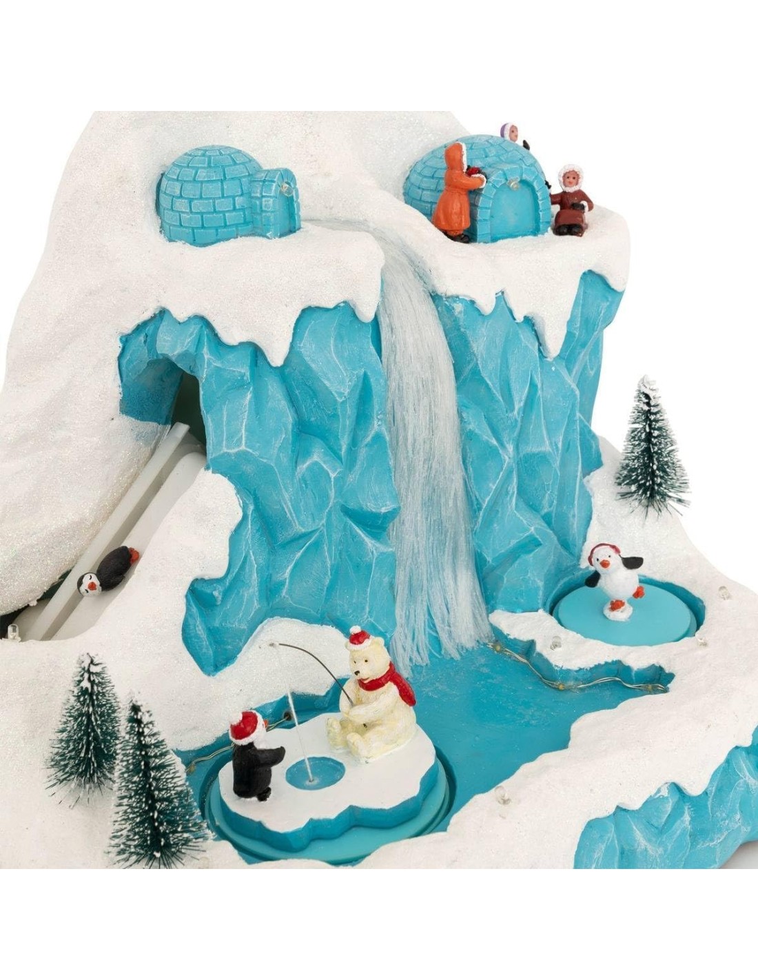 GIOSTRINE E VILLAGGI: vendita online Villaggio di Natale Fééric Lights & Christmas Pinguino e Orso, decorazione luminosa con ...