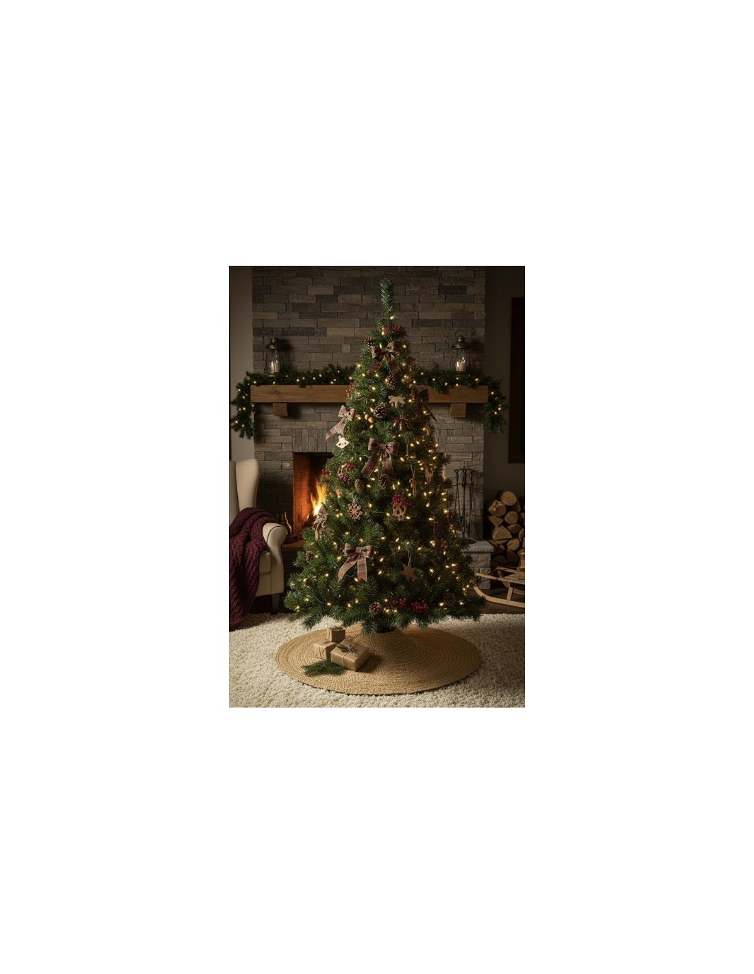 ALBERI DI NATALE: vendita online Albero di Natale Royal Majestic 400cm verde, abete artificiale gigante diametro 210cm, rami ...