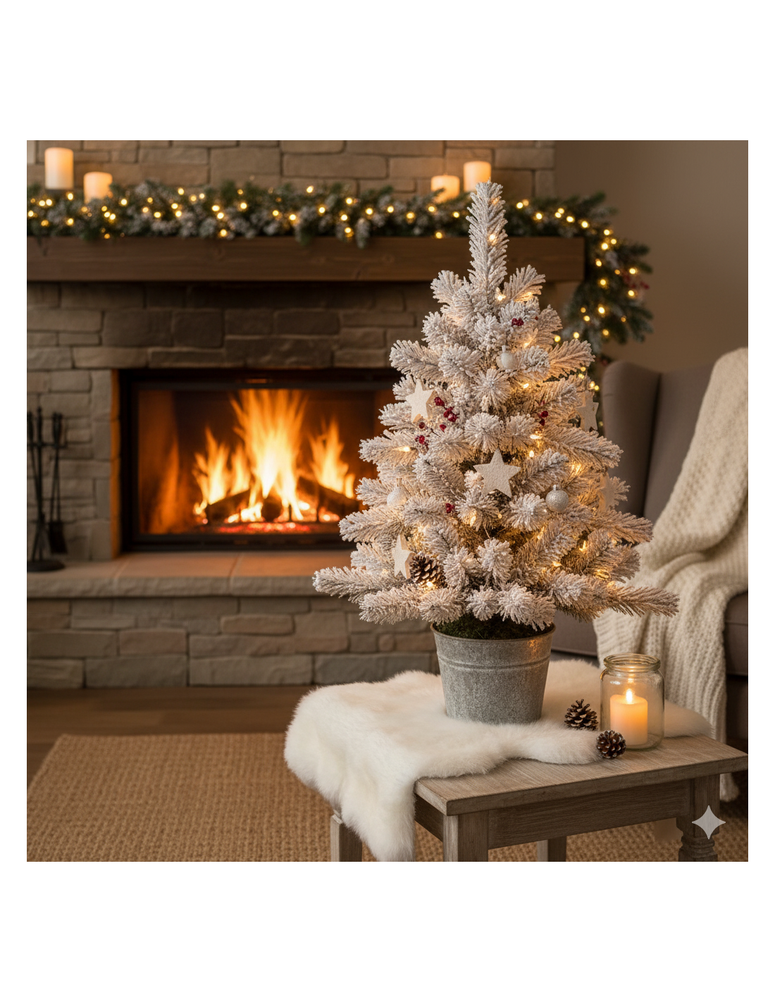 ALBERI DI NATALE: vendita online Albero di Natale Windy Peak 100cm innevato in vaso, abete artificiale con rami realistici e ...