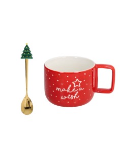 NATALE HOLIDAY BLEND MUG 420CC CON CUCCHIAIO ALBERO