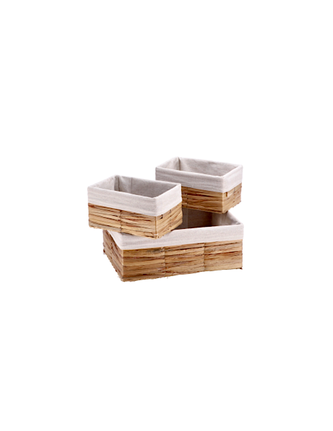 Set 3 Cesti in Fibra Naturale | shopincasa.it