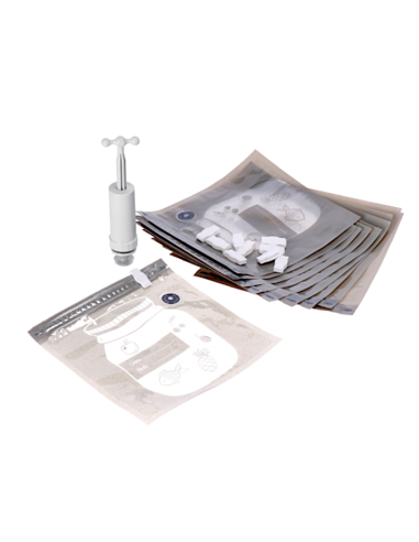 Kit Sottovuoto 10 Sacchi con Pompa e Clip 28x28 | Shopincasa.it