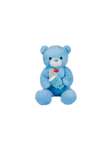 PELUCHE: vendita online PELUCHE ORSO AZZURRO 80CM CON BUBBLE TEA in offerta