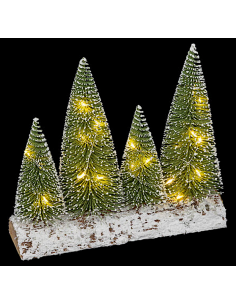 DECORAZIONE NATALIZIA ALBERI CON 20 LED COLORE BIANCO CALDO