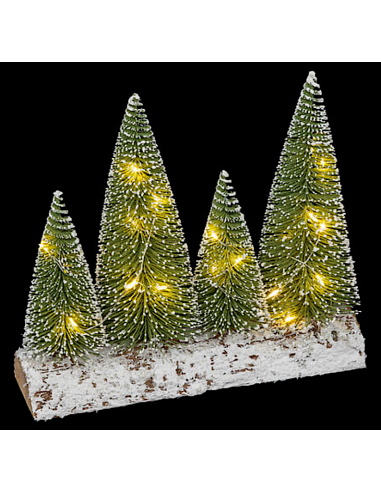 DECORAZIONE NATALIZIA ALBERI CON 20 LED COLORE BIANCO CALDO