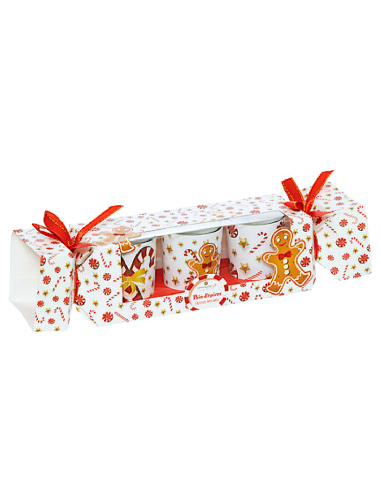 SET 3 CANDELE NATALIZIE 135GR DECORI ASSORTITI