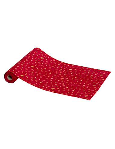 ROTOLO TESSUTO VELLUTO ROSSO  28X300CM