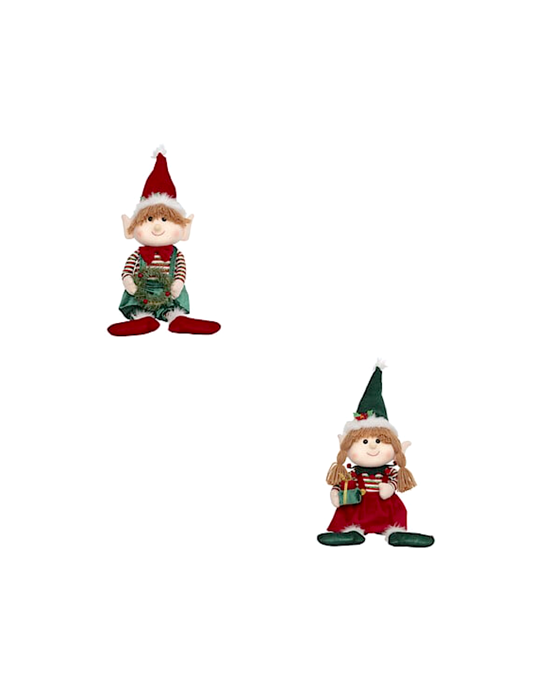 OGGETTISTICA NATALE: vendita online Decorazione folletto seduto di Natale 68cm assortito - La magia di Natale a casa tua in o...