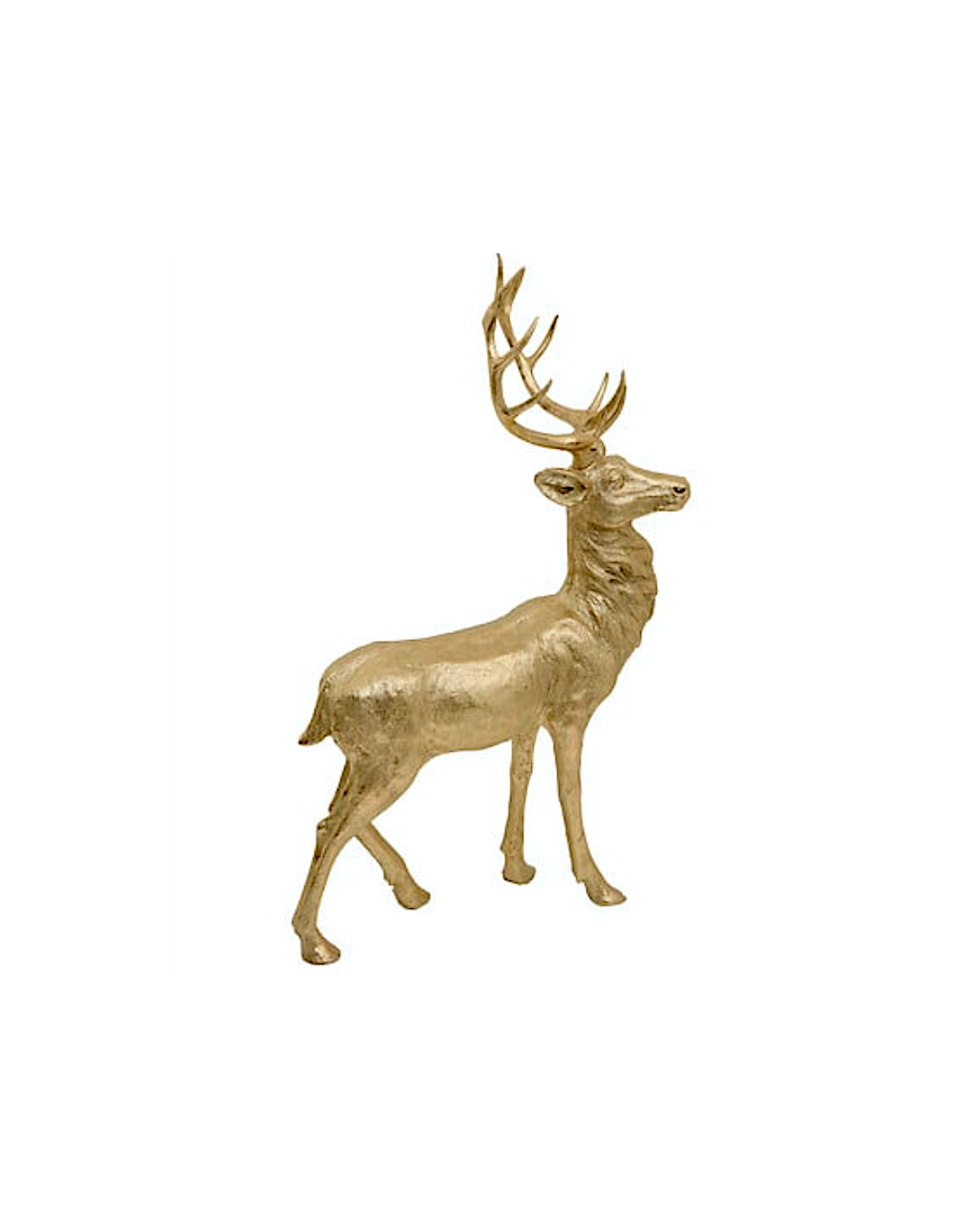FIGURA CERVO DORATO 81X36X134CM MAGNESIA