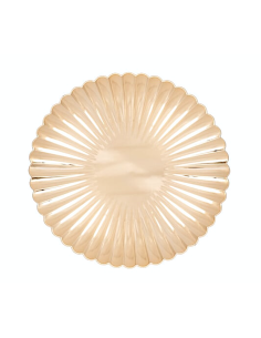 PIATTO CONCHIGLIA 33CM DORATO