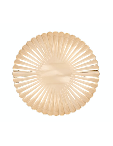 PIATTO CONCHIGLIA 33CM DORATO