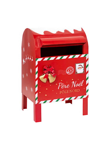 CASETTA DELLE LETTERE 20X16X34CM METALLO ROSSO