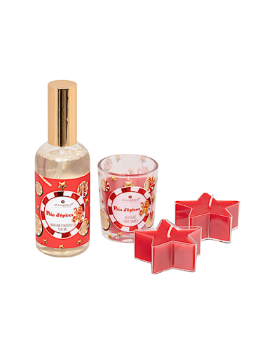 SET SPRAY AMBIENTE CON CANDELA PROFUMATA PAN DI ZENZERO