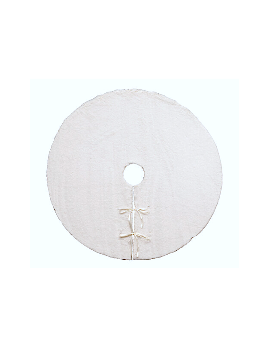 TAPPETO PER ALBERO POLIESTERE DIAM.90CM BIANCO