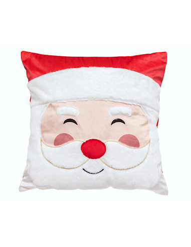 CUSCINO BABBO NATALE 40X40CM POLIESTERE