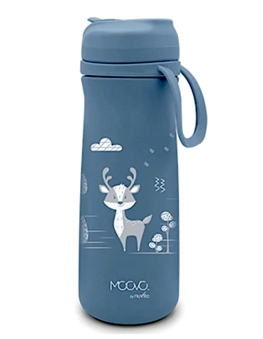 Nuvita Borraccia Termica in Acciaio con Termometro LED Powder Blue – shopincasa.it