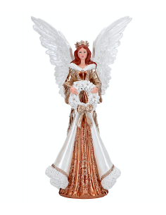 ANGELO 252804 RESINA 25,5X17,5X43CM ORO/BIANCO