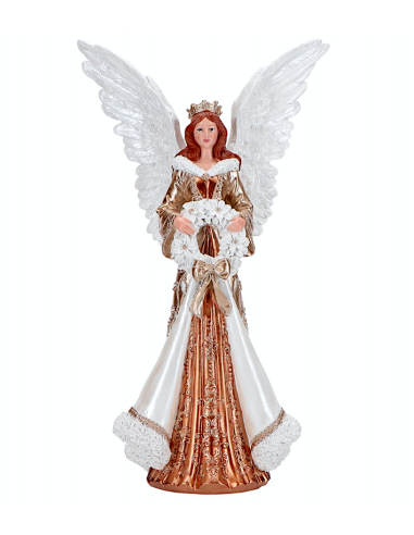 ANGELO 252804 RESINA 25,5X17,5X43CM ORO/BIANCO