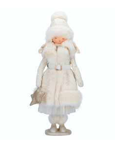 BAMBOLINA 254860 24X18X47CM ABITO BIANCO